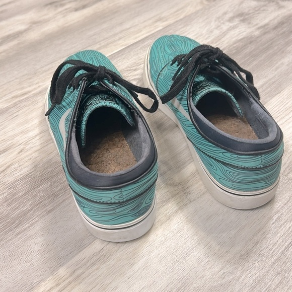 Nike Skateboarding SB Zoom Stefan Janoski Skate Shoes Wood Grain Mint 652975-301 - Picture 6 of 10